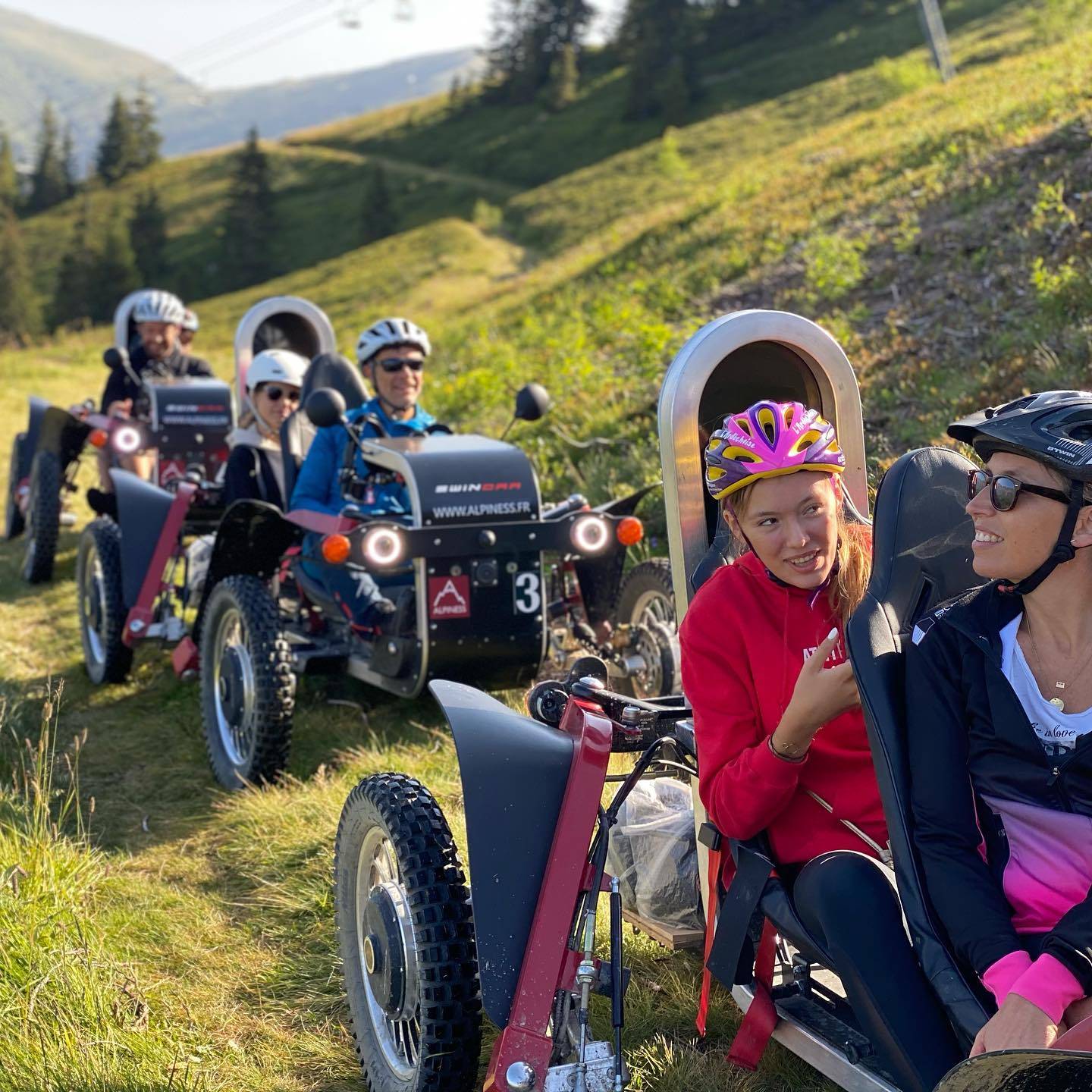 Fleet of all-terrain electric vehicles