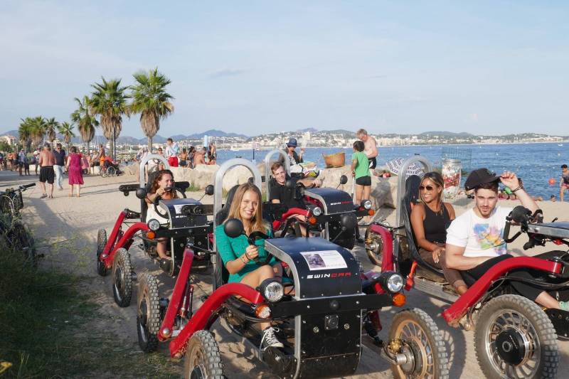 Buy innovative all-terrain electric quad with 4-wheel drive and steering