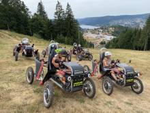 Camping site in Italy equipped with Swincar all-terrain electric for leisurevehicle